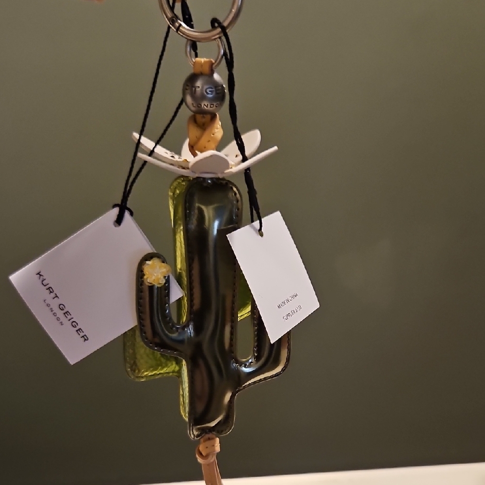 Kurt Geiger Olive Cactus Keychain